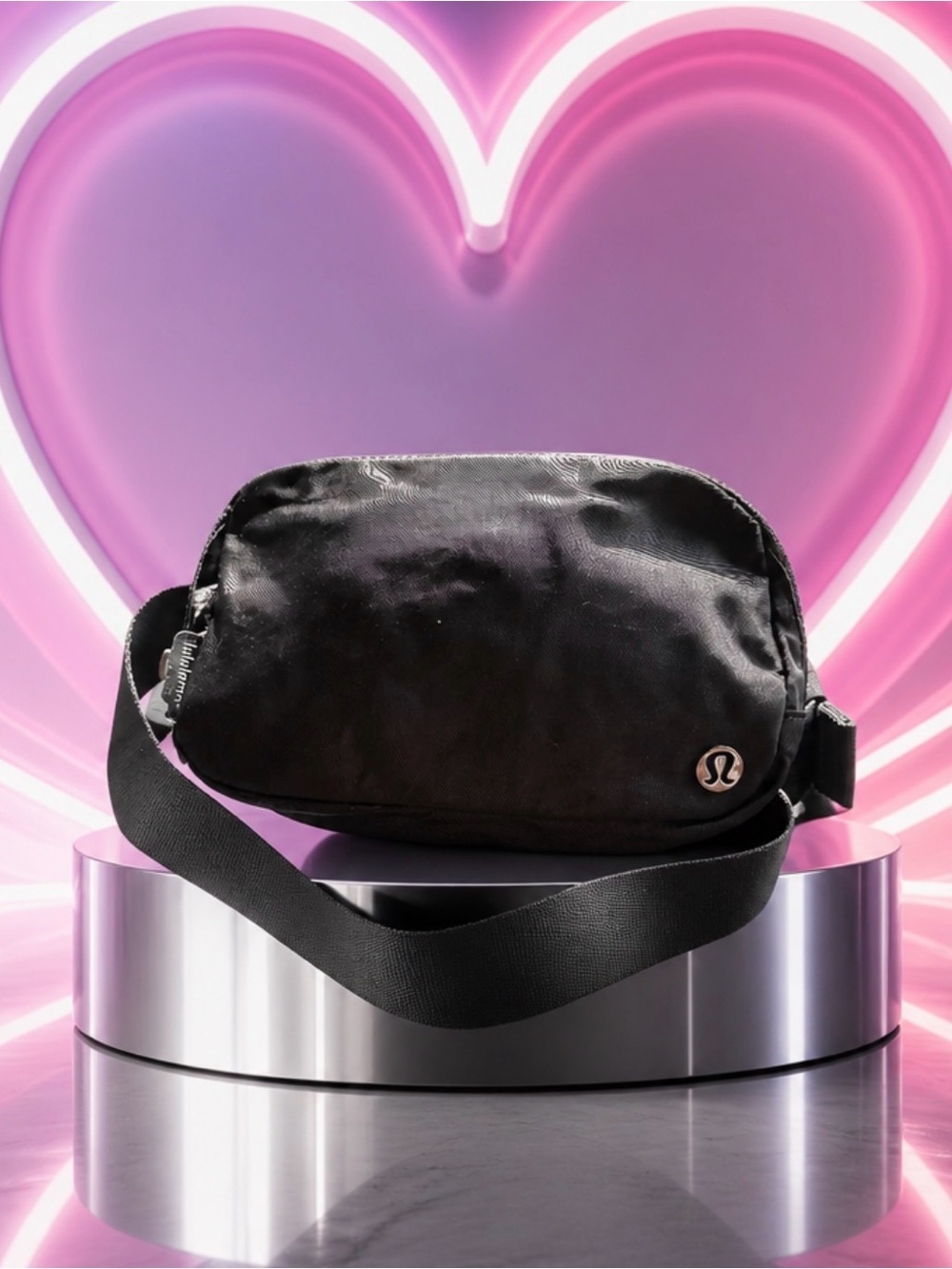 lululemon athletica Black Crossbody Belt Bag